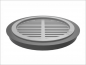 Preview: Grillrost aus Gusseisen mit Flansch 48 cm